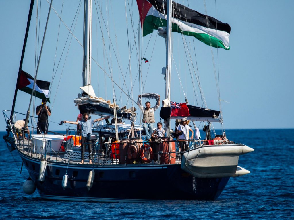 Aid ship aiming to break Israel’s siege of Gaza sets sail from Italy