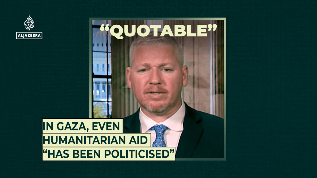 In Gaza, even humanitarian aid “has been politicised”