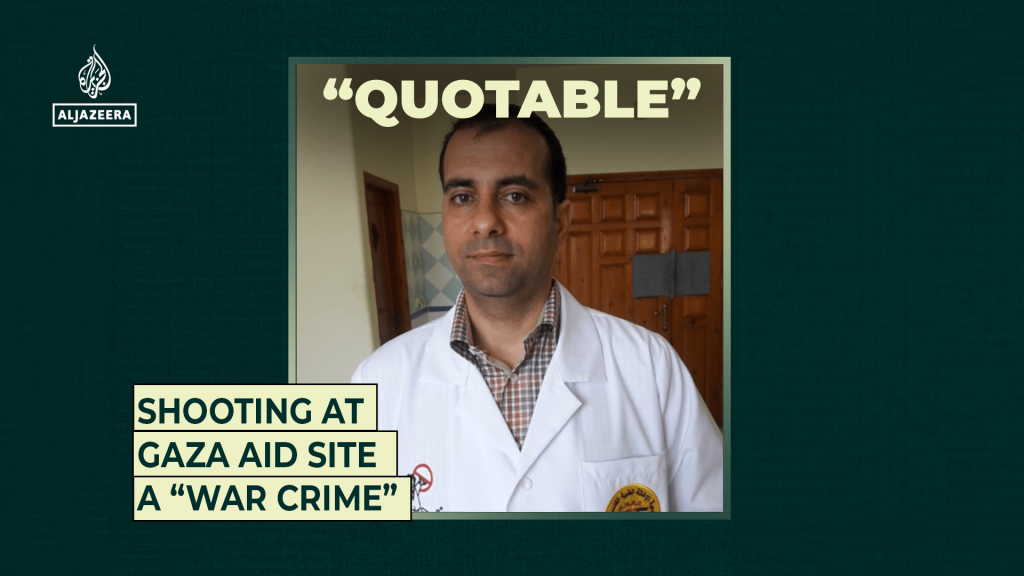 Shooting at Gaza aid site a “war crime”