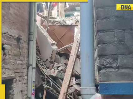 Delhi: At least 6 people trapped after four-storey building collapses, rescue operations underway, VIDEO