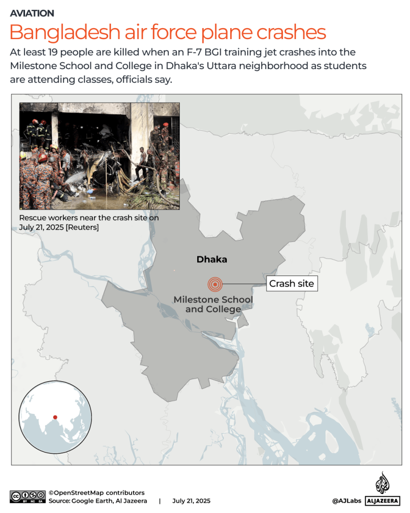 Bangladesh plane crash: What we know, what’s the latest Bangladesh plane crash: What we know, what’s the latest