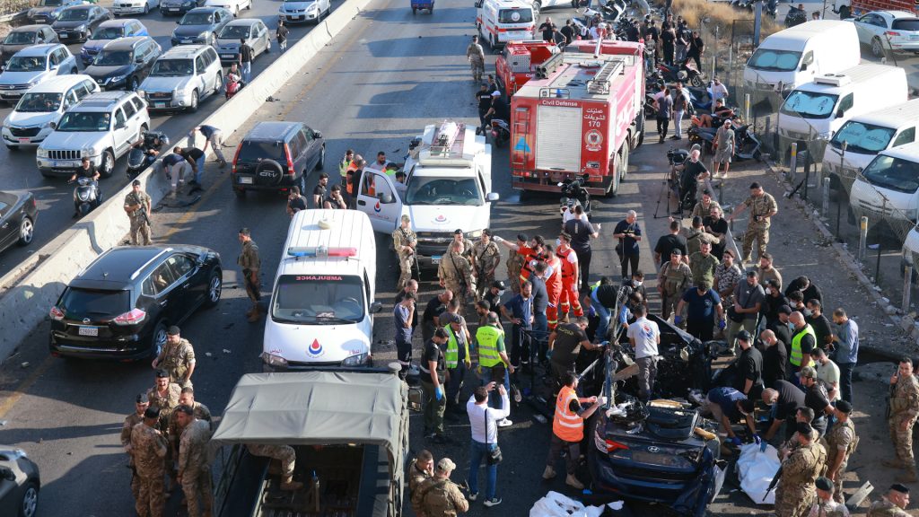 Israel attacks car near Beirut during rush hour