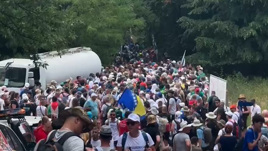 Video: Marchers mark route of Srebrenica genocide 30 years later Video: Marchers mark route of Srebrenica genocide 30 years later