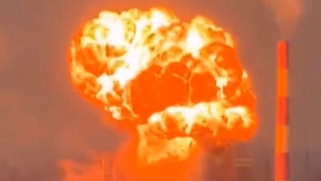 Ukraine claims drone strike on oil refinery in Russia Ukraine claims drone strike on oil refinery in Russia