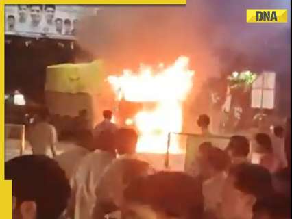 Madhya Pradesh: Two killed after truck runs over pedestrians in Indore, catches fire