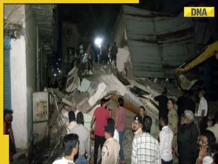 3-storey building collapses in Indore, two dead, 12 injured 3-storey building collapses in Indore, two dead, 12 injured