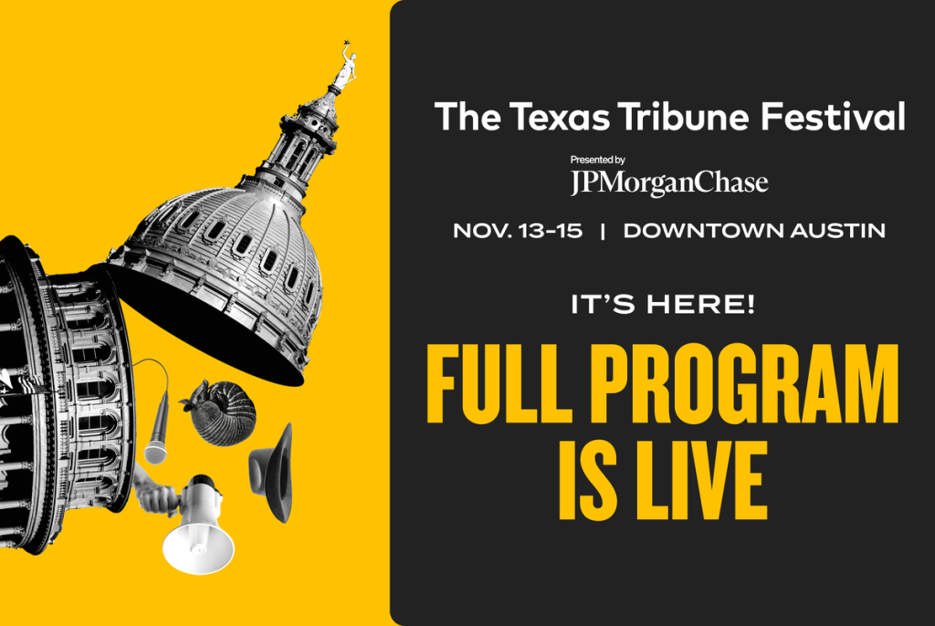 The stage is set: Our full 2025 Texas Tribune Festival lineup is here
