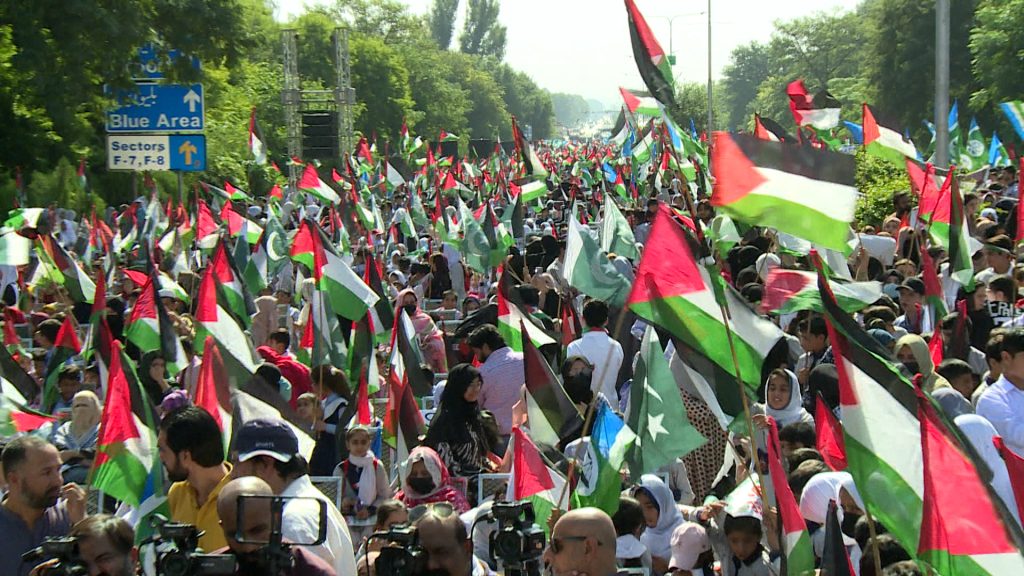 Thousands rally for Gaza in Islamabad after ceasefire agreement Thousands rally for Gaza in Islamabad after ceasefire agreement