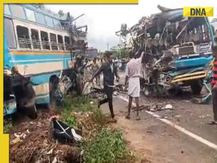 Tamil Nadu Bus Accident: 6 dead, 50 injured after buses collide head-on in Tenkasi, probe underway