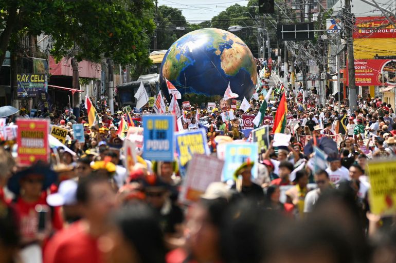 Thousands march for climate action outside COP30 summit in Brazil Thousands march for climate action outside COP30 summit in Brazil