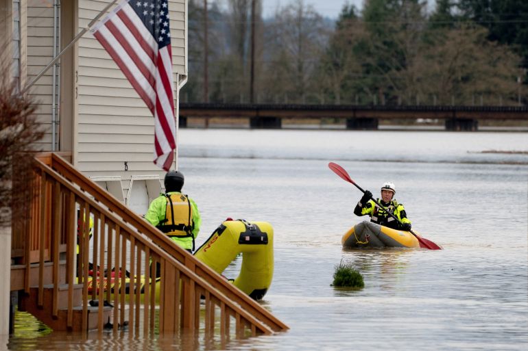‘Catastrophic flooding’ in North America’s Pacific Northwest as rains ease