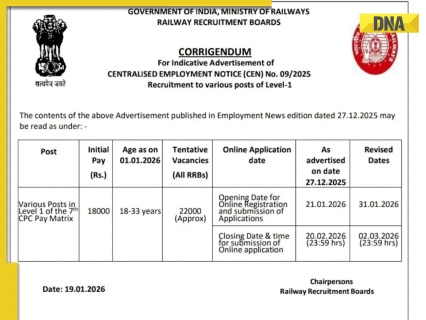 RRB Group D Recruitment 2026: Applications postponed, check new registration date, vacancies, age limit, eligibility criteria and more