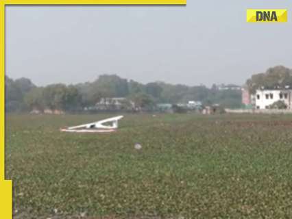 Indian Air Force aircraft crashes into pond in Uttar Pradesh’s Prayagraj, watch here