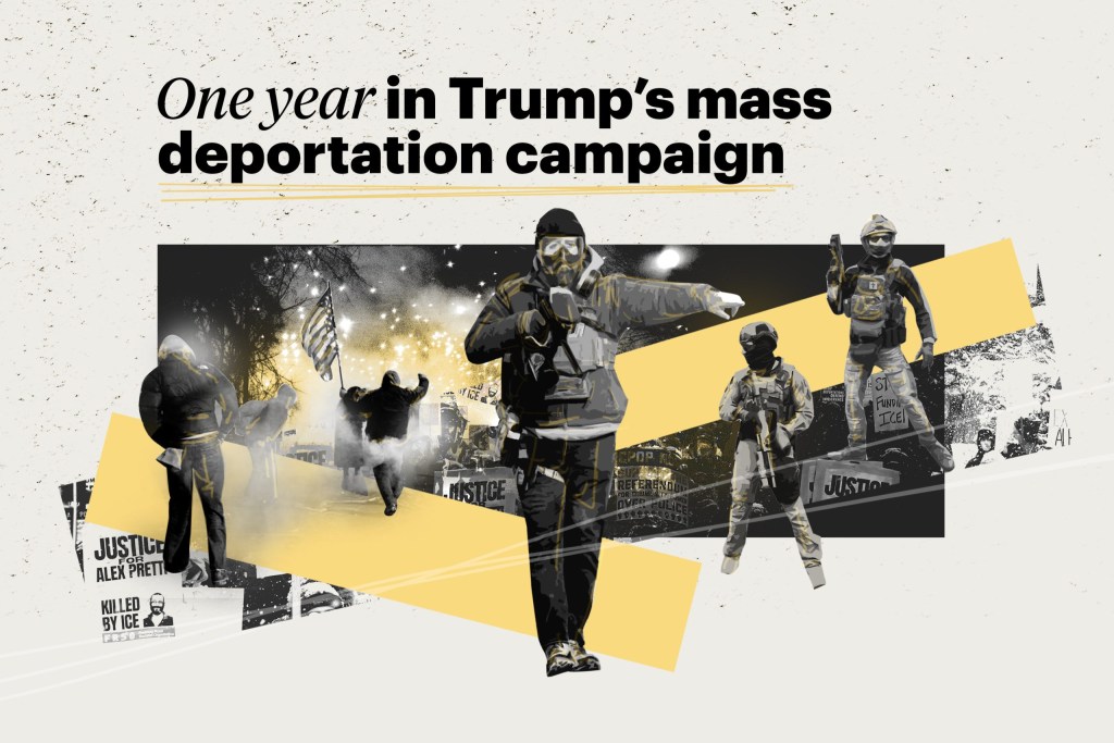 Watch: A year in Trump’s mass deportation campaign Watch: A year in Trump’s mass deportation campaign