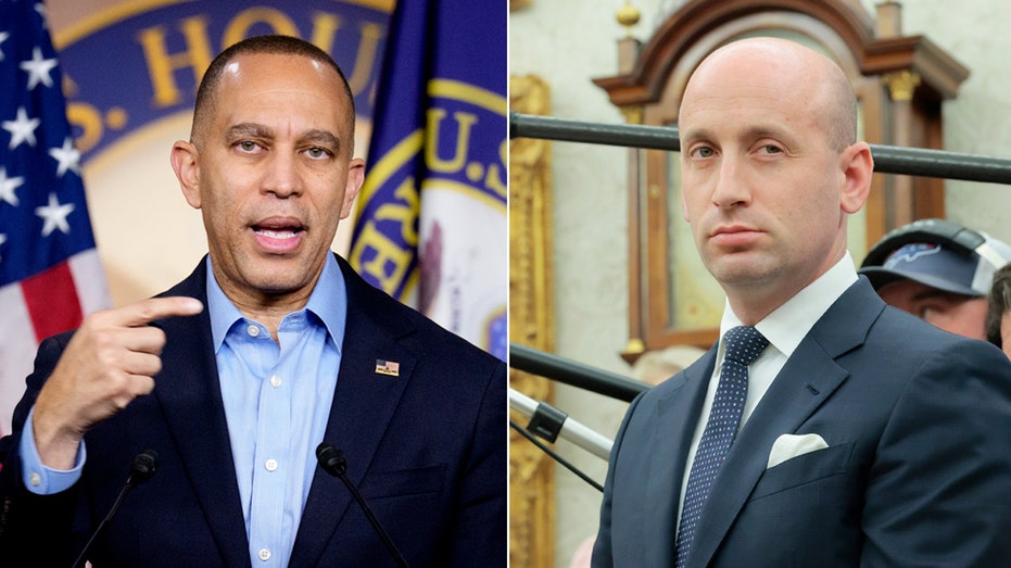 White House blasts top House Democrat as a ‘buffoon’ after Jeffries brands Stephen Miller a ‘hateful bigot’ White House blasts top House Democrat as a ‘buffoon’ after Jeffries brands Stephen Miller a ‘hateful bigot’