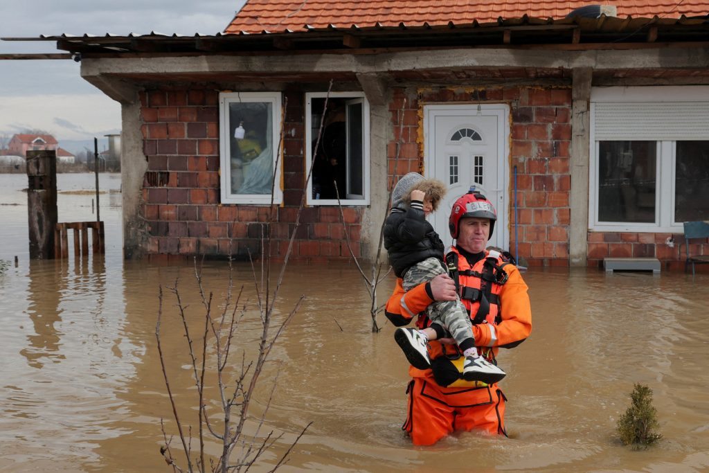 Extreme flooding submerges Kosovo cities, villages