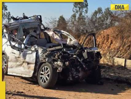 Bengaluru: Seven dead after 10th class student allegdly driving XUV car at 160 kmph rams into bike, later crashes into truck on Hoskote-Dabaspete highway