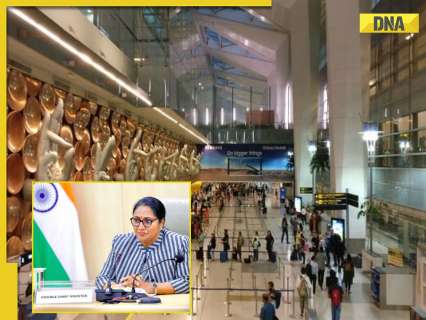 Delhi CM Rekha Gupta inaugurates 120 mist spray system installation at Indira Gandhi International Airport to control air pollution Delhi CM Rekha Gupta inaugurates 120 mist spray system installation at Indira Gandhi International Airport to control air pollution