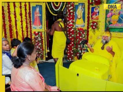 President Droupadi Murmu meets Premanand Maharaj at his ashram, visits memorial of Neem Karoli Baba President Droupadi Murmu meets Premanand Maharaj at his ashram, visits memorial of Neem Karoli Baba