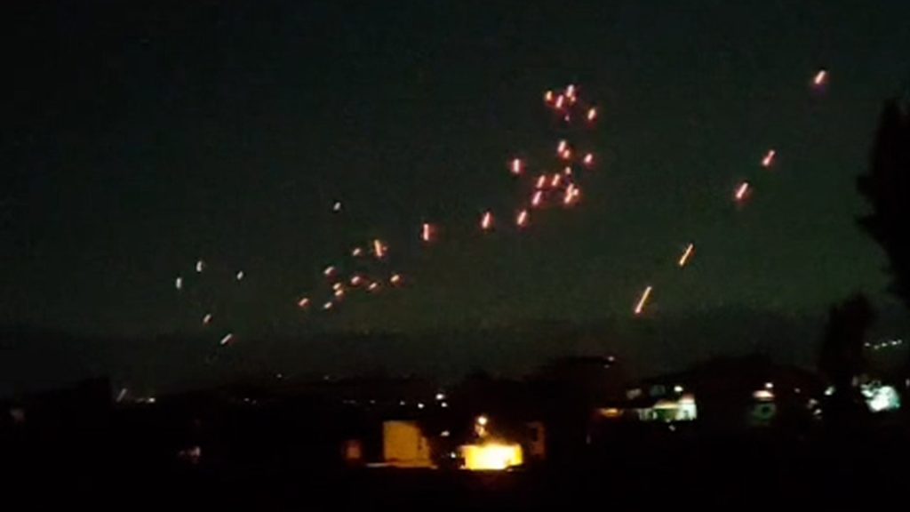 Anti-aircraft fire seen in eastern Lebanon amid Israeli incursion