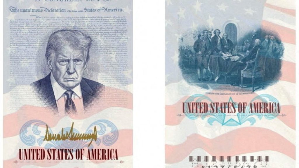 Trump to feature on limited-edition US passports for 250th anniversary