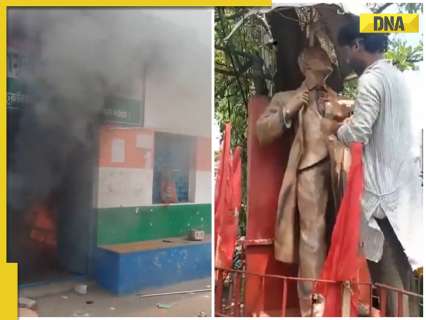 Lenin statue defaced to TMC office torched: Tensions flare in West Bengal after Assembly election results