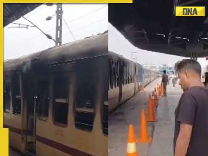 Fire breaks out in coach of Sasaram-Patna Passenger train, incident triggers panic; WATCH Fire breaks out in coach of Sasaram-Patna Passenger train, incident triggers panic; WATCH