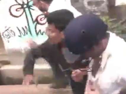 TMC MP Abhishek Banerjee attacked in Bengal’s Sonarpur, pelted with eggs and shoes | WATCH
