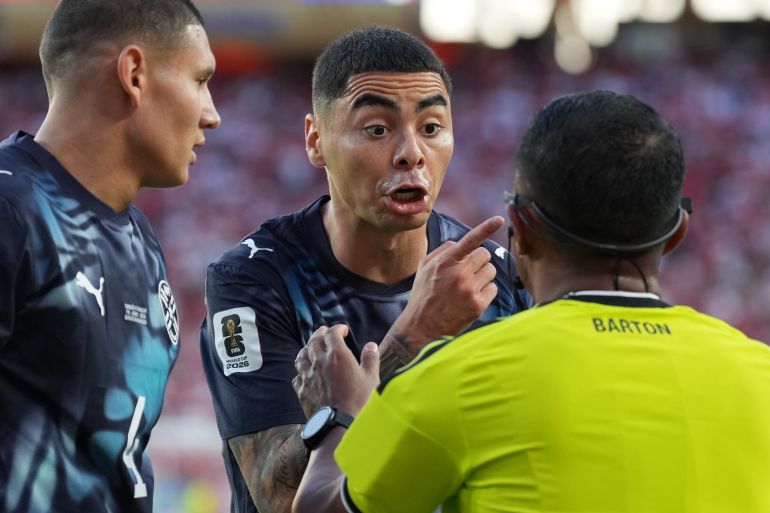 Uncertain World Cup for Paraguay’s Almiron, sent off for covering his mouth Uncertain World Cup for Paraguay’s Almiron, sent off for covering his mouth