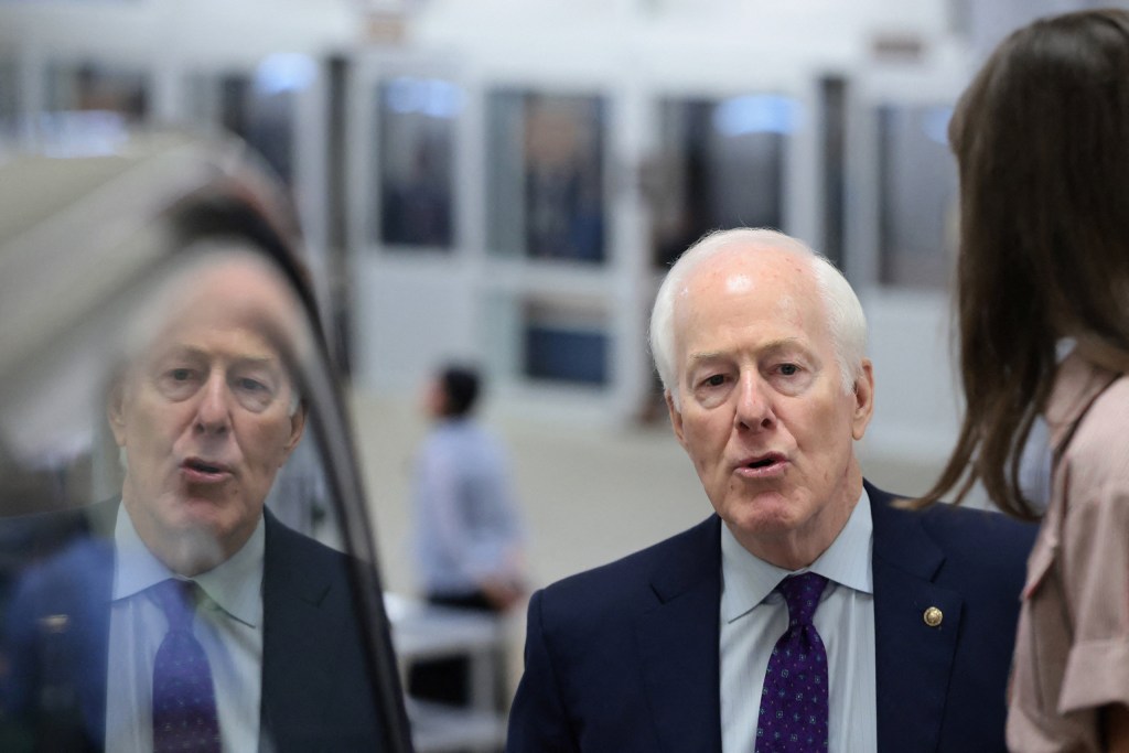 Eight Senate Republicans broke ranks this week. John Cornyn, spurned by Trump in his primary, didn’t.