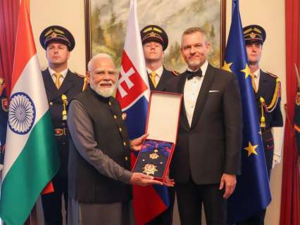 PM Modi conferred with Slovakia’s highest honour, his 33rd global recognition PM Modi conferred with Slovakia’s highest honour, his 33rd global recognition