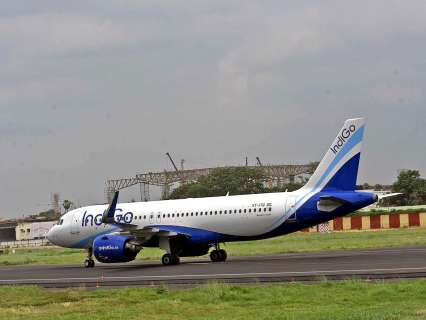 IndiGo plane with 140 on board hit by lightning strike at Kolkata airport IndiGo plane with 140 on board hit by lightning strike at Kolkata airport