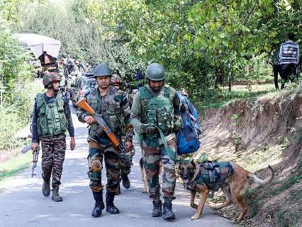 Jammu and Kashmir: Encounter erupts between security forces, terrorists in Shopian Jammu and Kashmir: Encounter erupts between security forces, terrorists in Shopian
