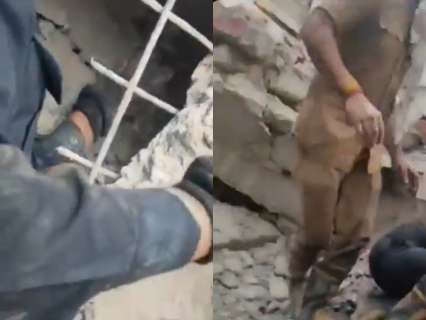 ‘Aapko bacha lenge’: Firefighter reassures trapped victim as under-construction building collapses in Delhi’s Rohini; Watch ‘Aapko bacha lenge’: Firefighter reassures trapped victim as under-construction building collapses in Delhi’s Rohini; Watch
