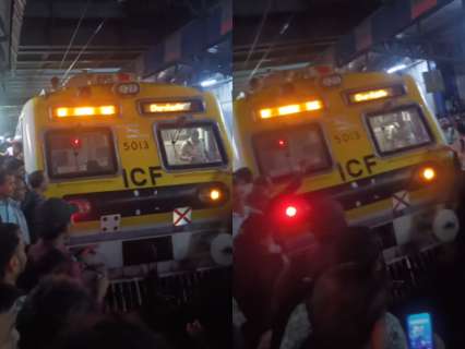 Vasai station chaos: Commuters surround loco pilot as Mumbai rains disrupt Western Railway services; Watch Vasai station chaos: Commuters surround loco pilot as Mumbai rains disrupt Western Railway services; Watch