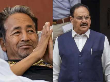JP Nadda, Jitendra Singh meet Sonam Wangchuk at Medanta amid ongoing protest: Report JP Nadda, Jitendra Singh meet Sonam Wangchuk at Medanta amid ongoing protest: Report