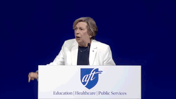 WATCH: Weingarten gestures wildly during anti-Trump rant, later says he drives her to drink WATCH: Weingarten gestures wildly during anti-Trump rant, later says he drives her to drink