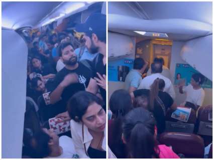 Viral video: SpiceJet Delhi-Pune flight faces chaos as 100+ passengers protest over faulty AC Viral video: SpiceJet Delhi-Pune flight faces chaos as 100+ passengers protest over faulty AC