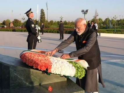PM Modi arrives in Uzbekistan’s Tashkent to kick off two-nation visit