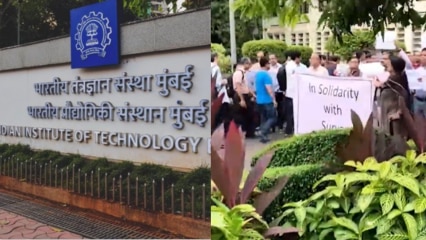 Student vs Faculty at IIT Bombay: Faculty members march in support of Prof Doolla amid Sahil Wakode case Student vs Faculty at IIT Bombay: Faculty members march in support of Prof Doolla amid Sahil Wakode case