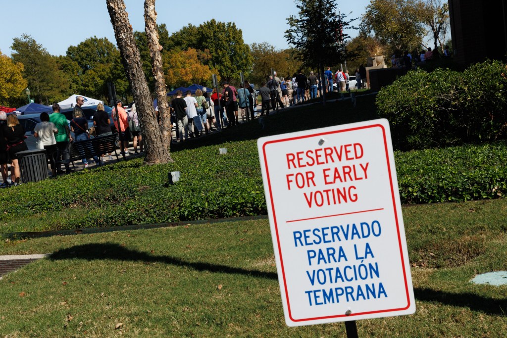 Texas early voting rate is slightly behind 2018, when Beto O’Rourke challenged Ted Cruz
