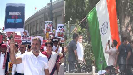 Rahul Gandhi On Dharna: LoP leads roadside sit-in at ECI gate, demanding removal of CEC Gyanesh Kumar, says ‘it’s done, bro’ Rahul Gandhi On Dharna: LoP leads roadside sit-in at ECI gate, demanding removal of CEC Gyanesh Kumar, says ‘it’s done, bro’