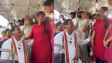 Caught On Camera: Telangana Congress MLA ‘misbehaved’ with woman on TSRTC bus, faces flak, says he ‘has no idea of consent’ Caught On Camera: Telangana Congress MLA ‘misbehaved’ with woman on TSRTC bus, faces flak, says he ‘has no idea of consent’