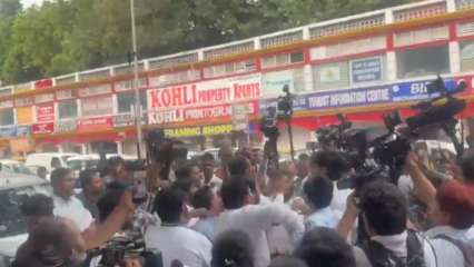 Anti-Modi Sentiments Soar: Man raising pro-PM slogans slapped at demonstration against CEC Gyanesh Kumar Anti-Modi Sentiments Soar: Man raising pro-PM slogans slapped at demonstration against CEC Gyanesh Kumar