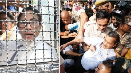 CJP Protest: Ex-CMs Mamata, Kejriwal, MPs Sanjay Singh, Bharwaj, Yogendra Yadav, Neha Bora detained CJP Protest: Ex-CMs Mamata, Kejriwal, MPs Sanjay Singh, Bharwaj, Yogendra Yadav, Neha Bora detained