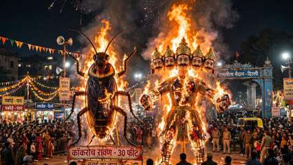 Delhi Ramleela to burn 30-foot Cockroach effigy alongside Ravan