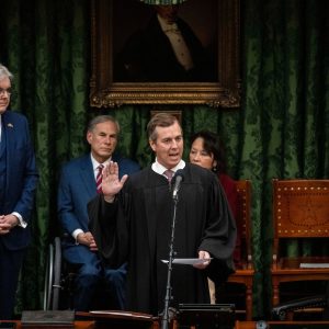 Abbott’s bid to expel the House Democratic leader goes to a court filled with his appointees