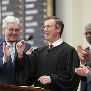 New Texas Supreme Court chief justice calls for judicial raises, changes to bail laws