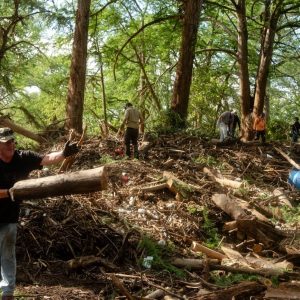 As Guadalupe River flows calm, evidence of its destructive force remains