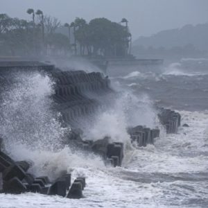 Dozens injured, power cut as Typhoon Shanshan hits southern Japan